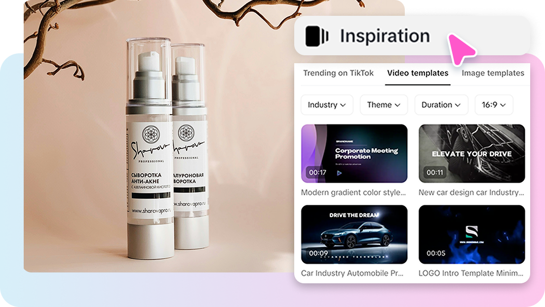 Inspiration explosion with vast video templates